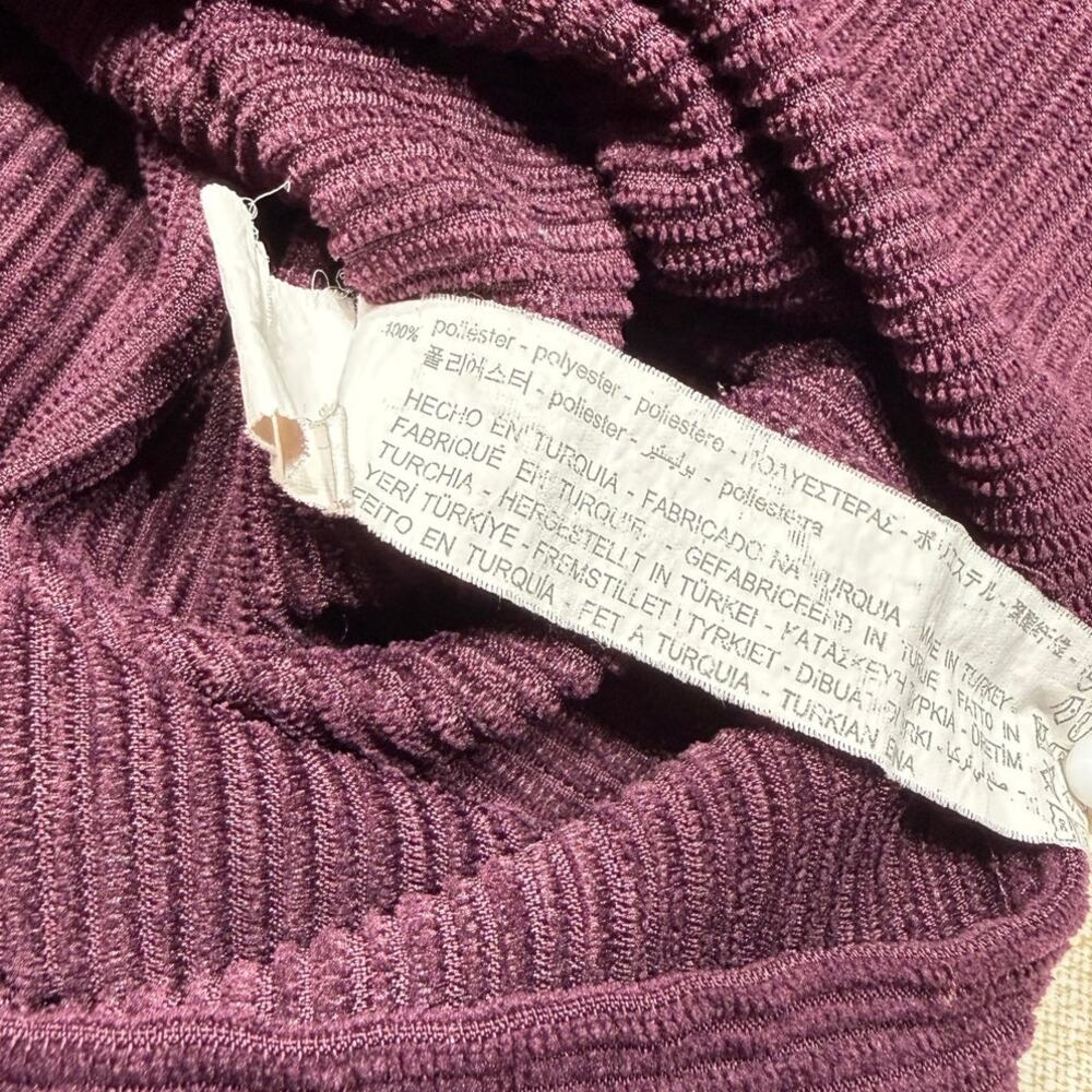 Zara Oversized Plum Corduroy Shacket Button Down Shirt Jacket Size Small - Picture 5 of 8